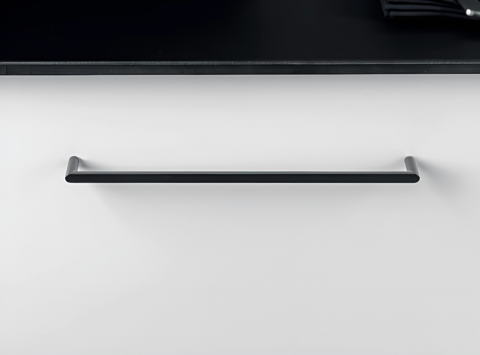 Maner pentru mobila Pura, finisaj negru mat, L:168 mm [2]