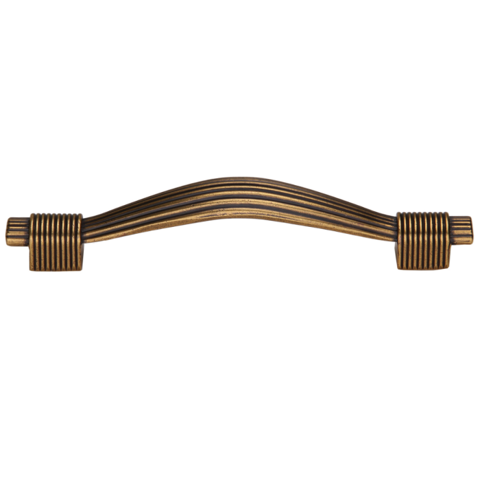 Maner pentru mobila Reed, finisaj alama antichizata, L:128 mm [2]