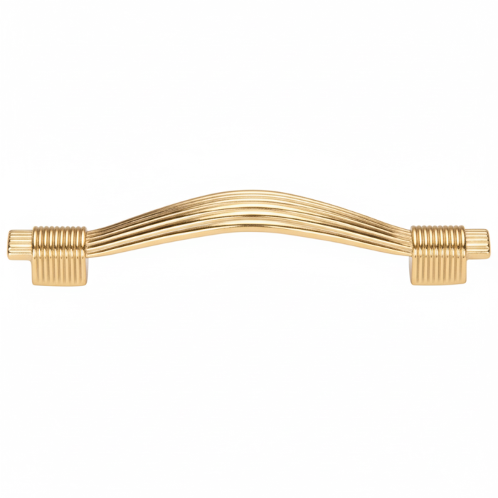 Maner pentru mobila Reed, finisaj auriu lucios, L:128 mm [2]