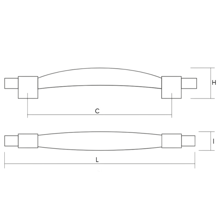 Maner pentru mobila Reed, finisaj auriu lucios, L:163 mm [3]