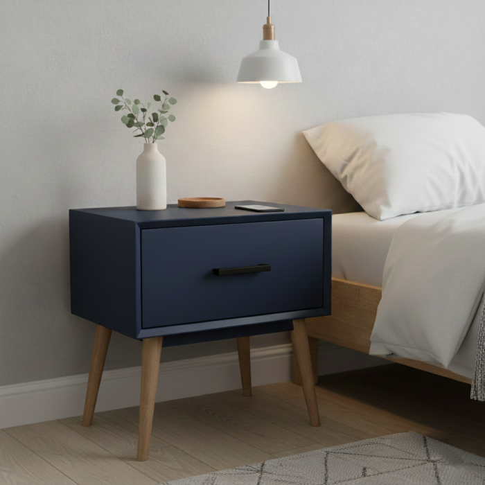 Maner pentru mobila Reia, finisaj negru cobalt, L:78 mm [4]