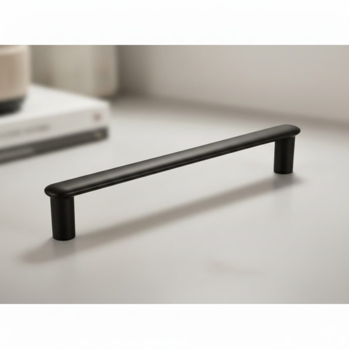 Maner pentru mobila Rhone, finisaj negru cobalt, L:142 mm [4]