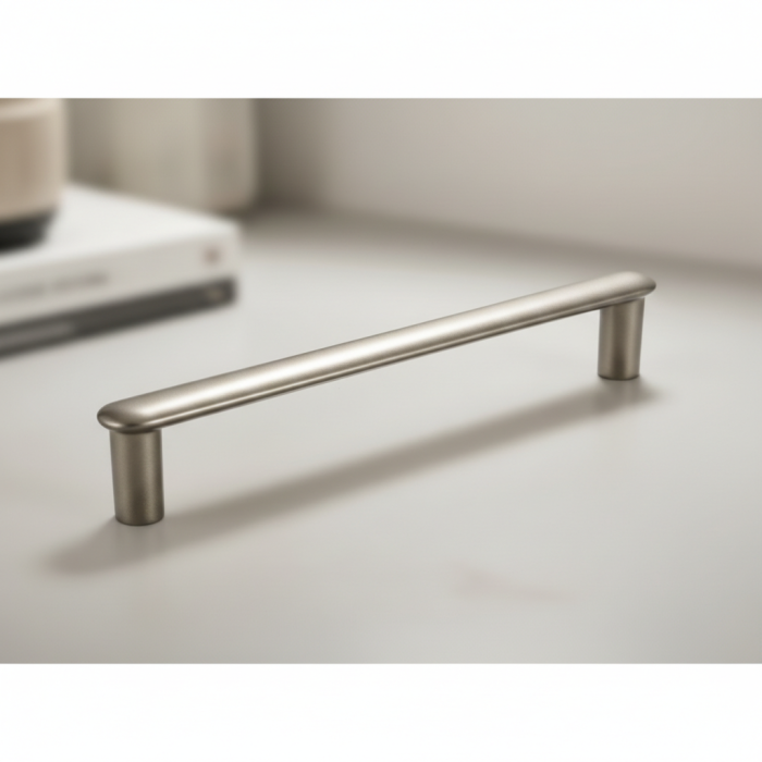 Maner pentru mobila Rhone, finisaj nichel satin, L:142 mm [4]