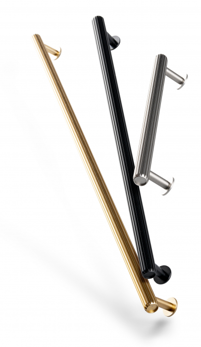 Maner pentru mobila Rille, finisaj negru periat, L 190 mm [2]