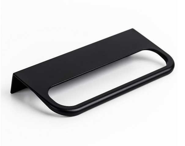 Maner pentru mobila Rim, finisaj negru mat, L 120 mm [5]