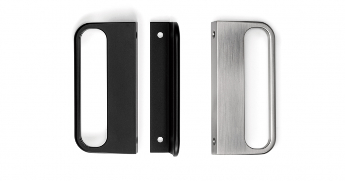 Maner pentru mobila Rim, finisaj nichel periat, L 120 mm [3]