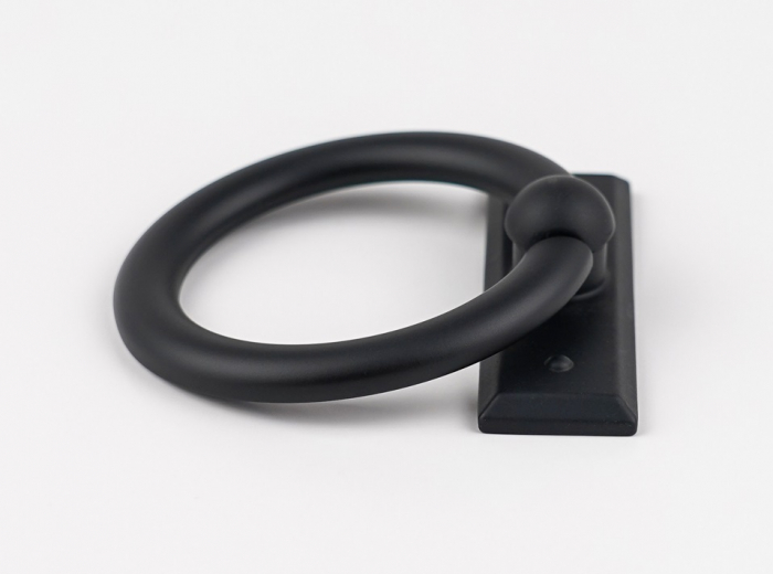 Maner pentru mobila Ring Bar, finisaj negru mat CB, Ø:75 mm [3]