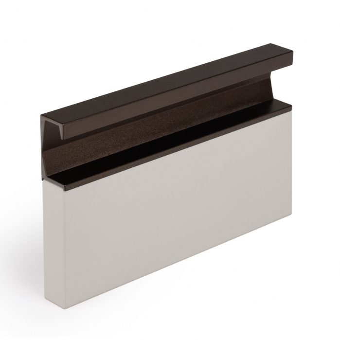 Maner pentru mobila Six, finisaj maro metalic texturat, L:197 mm [6]