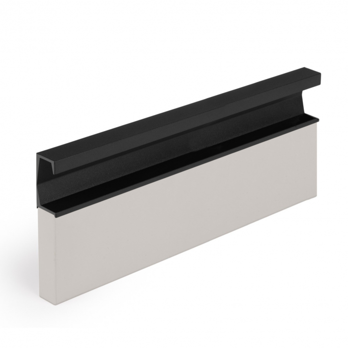 Maner pentru mobila Six, finisaj negru lava texturat, L:397 mm [6]