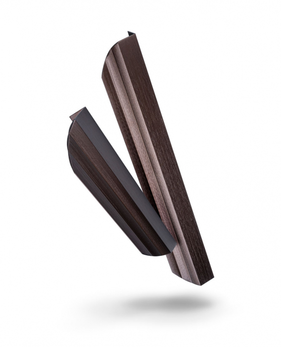 Maner pentru mobila Skala, finisaj negru periat, L 350 mm [5]