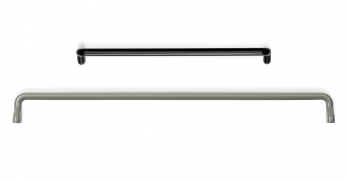 Maner pentru mobila Soft, finisaj gri muschi, L 328 mm [7]