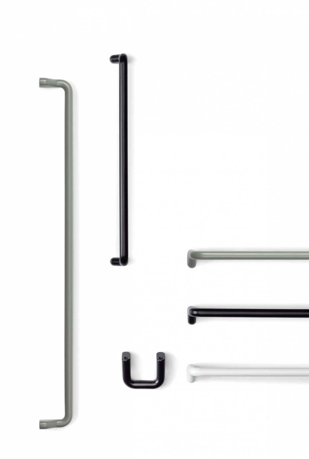Maner pentru mobila Soft, finisaj negru mat, L 200 mm [4]