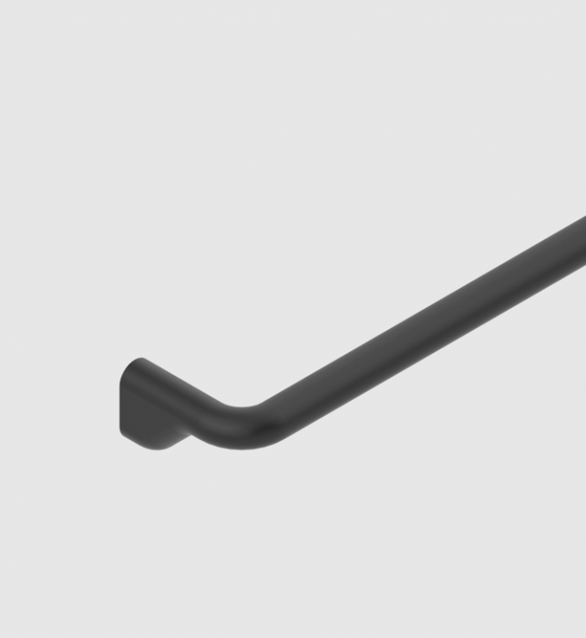 Maner pentru mobila Soft, finisaj negru mat, L 200 mm [8]
