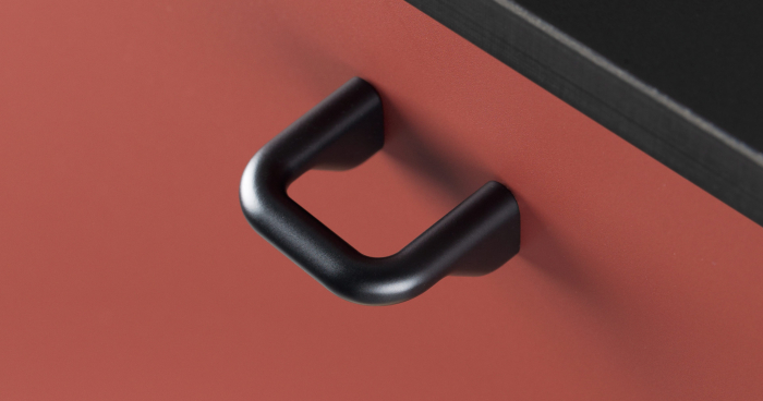 Maner pentru mobila Soft, finisaj negru mat, L 40 mm [4]