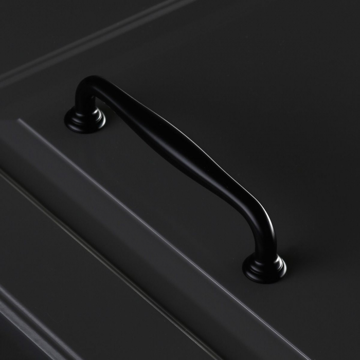 Maner pentru mobila Stilo, finisaj negru mat GT, L:147 mm [7]