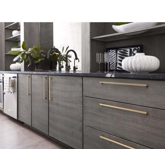 Maner pentru mobila Stilo RS, finisaj auriu periat, L:185 mm [5]