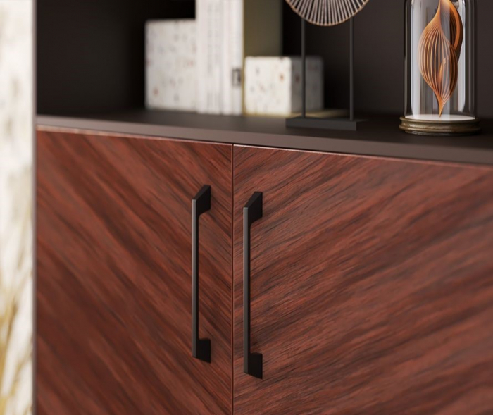 Maner pentru mobila Stilo RS, finisaj negru, L:346 mmAdauga in cos! Maner mobilier Stilo RS, finisaj auriu [2]