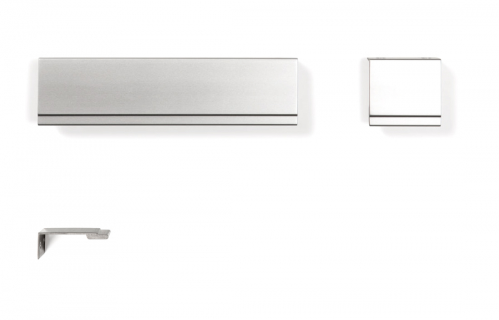 Maner pentru mobila Stratt, finisaj aluminiu, L:1100 mm [3]