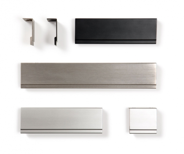 Maner pentru mobila Stratt, finisaj aluminiu, L:1100 mm [5]
