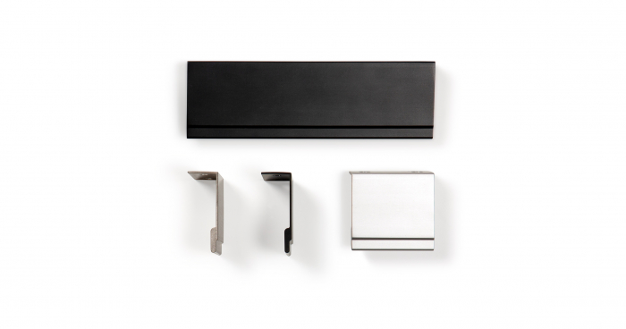 Maner pentru mobila Stratt, finisaj negru mat, L:1100 mm [2]