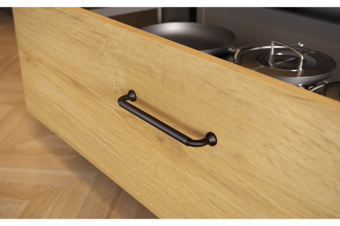 Maner pentru mobila Structure, finisaj negru mat GT, L:212 mm [5]