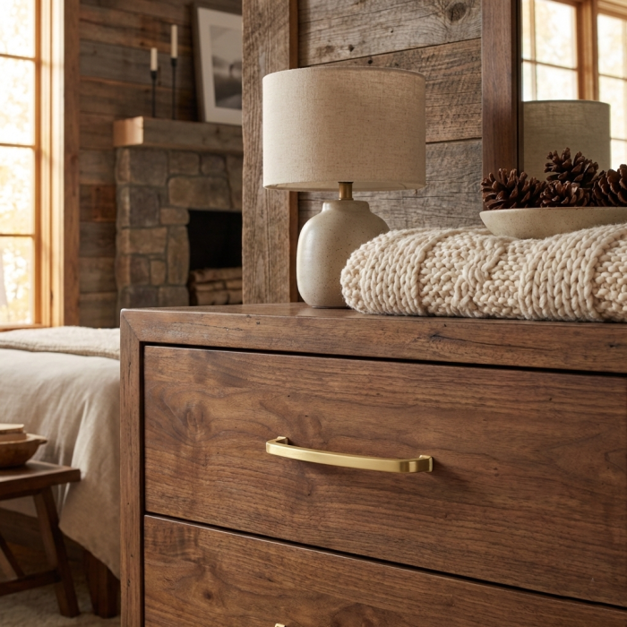 Maner pentru mobila Tiago, finisaj alama periata satin, L:170 mm [3]