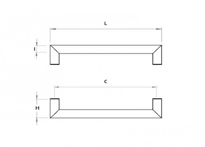 Maner pentru mobila Travis, finisaj alama periata, L:183 mm [4]