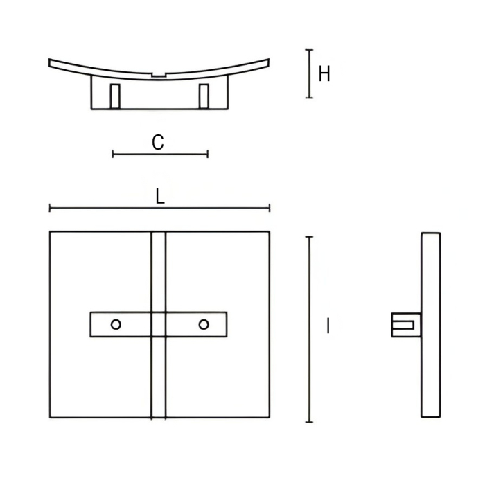 Maner pentru mobila Urbano, finisaj negru cobalt, L:80 mm [6]