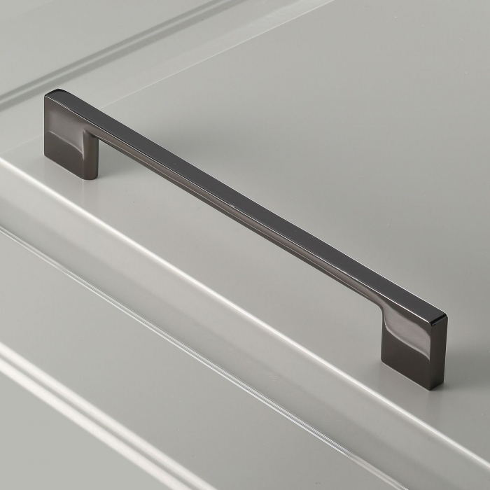 Maner pentru mobila Uzo, finisaj crom negru GT, L:352 mm [3]