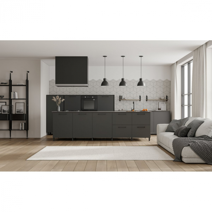 Maner pentru mobila Uzo, finisaj negru GT, L:352 mm [3]