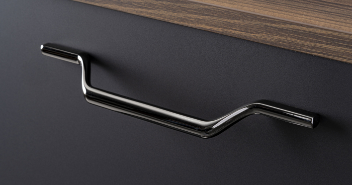 Maner pentru mobila Valley, finisaj nichel negru lustruit, L: 223 mm [3]