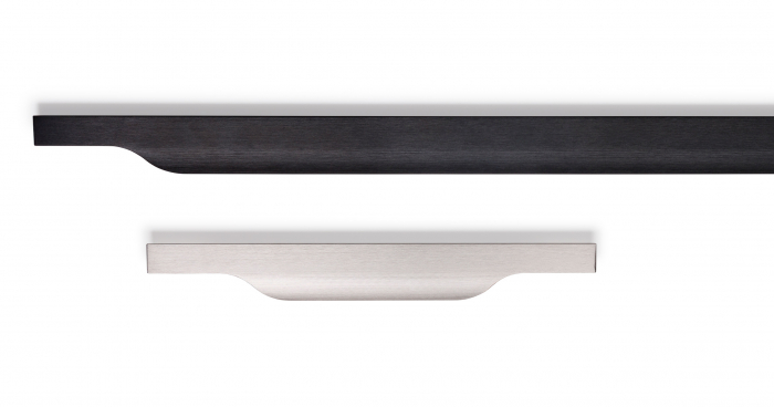 Maner pentru mobila Vector, finisaj negru periat, L:397 mm [2]