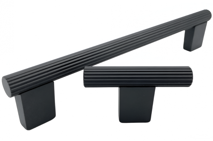 Maner pentru mobila Veteo, finisaj negru cobalt, L:350 mm [5]
