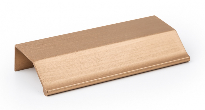 Maner pentru mobila Wing, finisaj alama cava periata, L:100 mm [6]