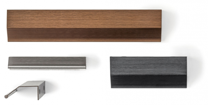 Maner pentru mobila Wing, finisaj bronz antichizat, L:350 mm [6]