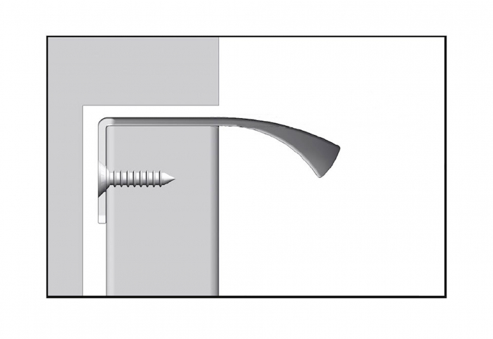 Maner pentru mobila Zelda, finisaj aluminiu, L:150 mm [7]