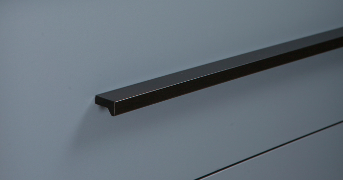 Maner pentru mobilier Angle, finisaj negru mat, L:600 mm [2]
