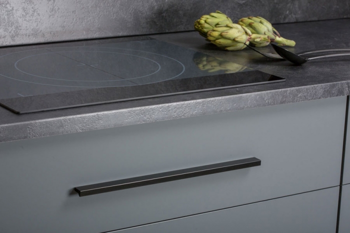 Maner pentru mobilier Angle, negru mat, L: 400 mm [2]