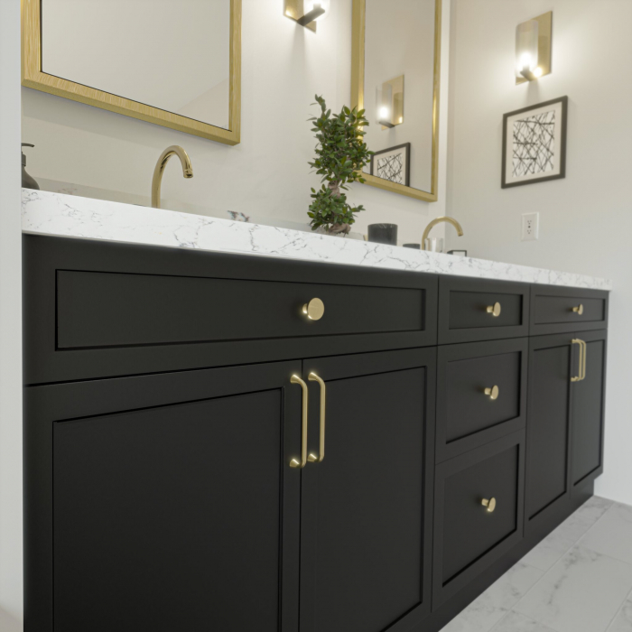 Maner pentru mobilier Bella finisaj auriu periat [3]