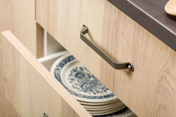 Maner pentru mobilier Button finisaj cositor [5]