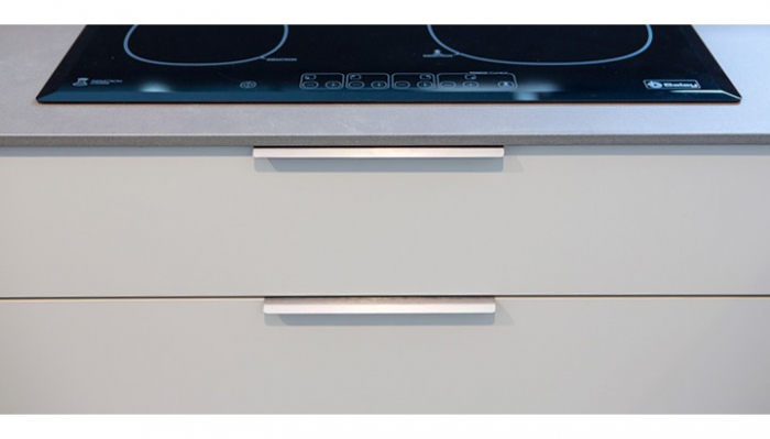 Maner pentru mobilier Cruve, otel inoxidabil, L: 200 mm [3]
