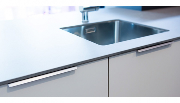 Maner pentru mobilier Cruve, otel inoxidabil, L: 300 mm [2]
