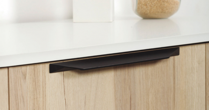 Maner pentru mobilier Cutt negru mat anodizat L:400 mm [3]