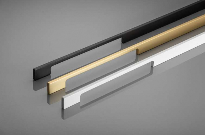 Maner lung pentru mobila Extend, auriu deschis periat, L: 1200 mm [5]
