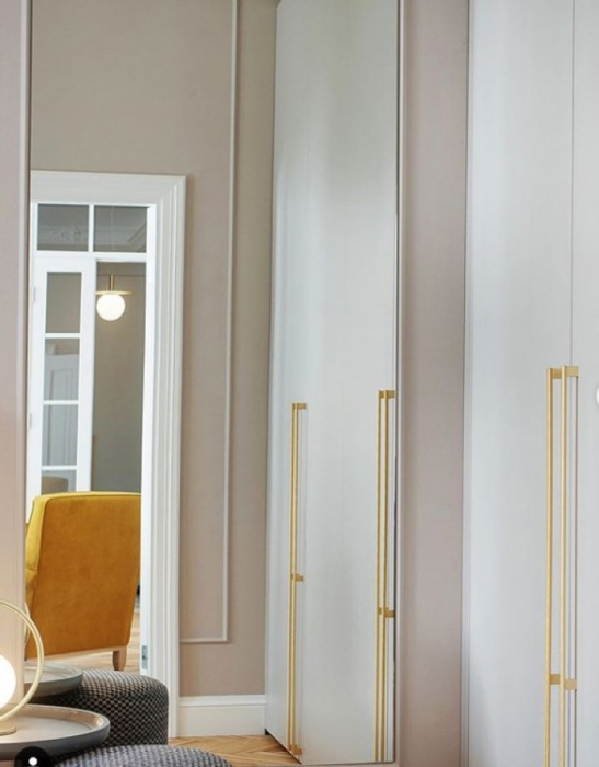 Maner pentru mobilier Graf Mini Long, finisaj alama intunecata periata, L: 1200 mm [4]
