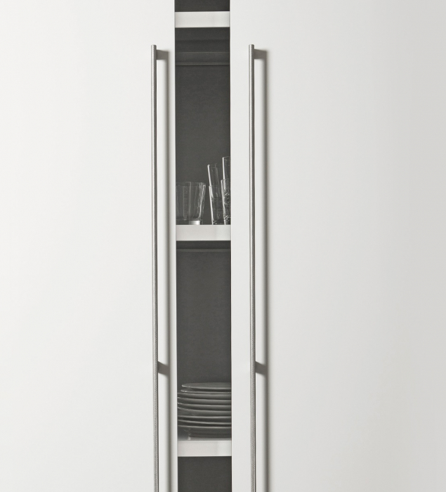 Maner pentru mobilier Graf Mini Long, finisaj otel inoxidabil, L: 1200 mm [11]