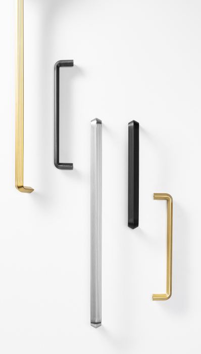 Maner pentru mobilier Lines, L:170 mm, finisaj gri cenusiu periat [3]