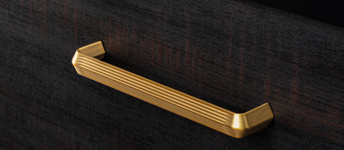 Maner pentru mobilier Lines, L:330 mm, finisaj auriu periat [4]
