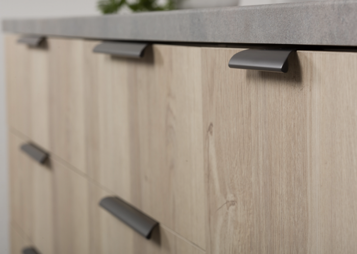Maner pentru mobilier Ritta, negru mat, L:130 mm [4]