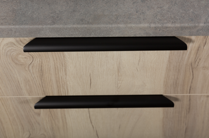 Maner pentru mobilier Ritta, negru mat, L: 260 mm [1]